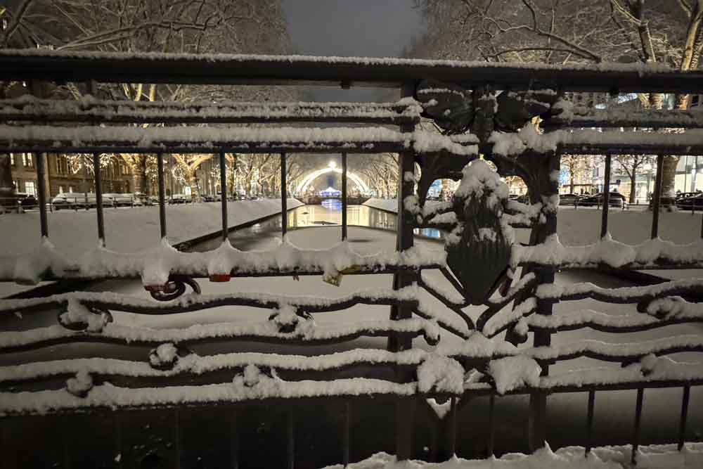 Königsallee im Schnee