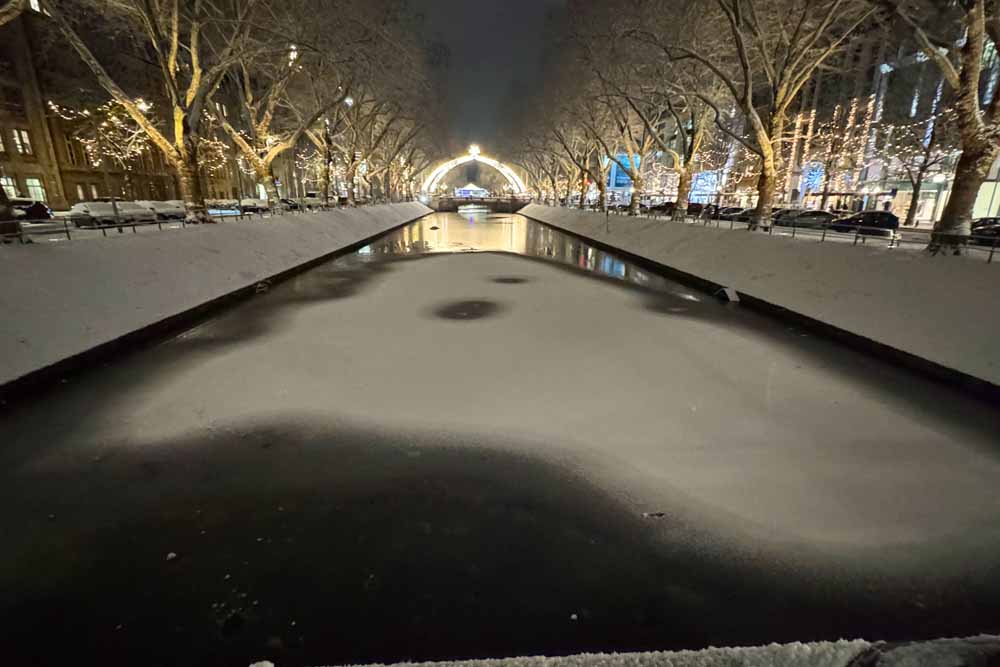 Königsallee im Schnee