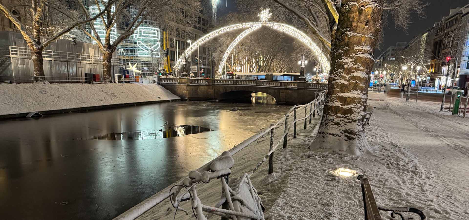 Königsallee im Schnee