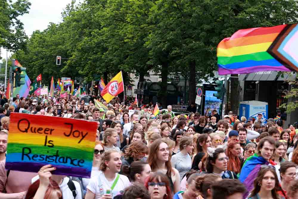 Menschen auf dem CSD
